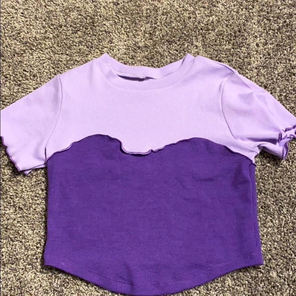 cropped lettuce edged purple top